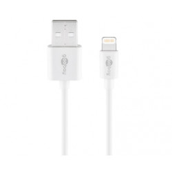 Cordon USB A mâle vers Lightning mâle (1m)