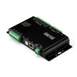 Face arrière du boitier d'interface 8 entrées/4 sorties sur IP/WiFi Sollae SIG-5600