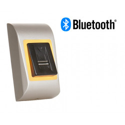 Lecteur biométrique autonome gris avec lecteur RFID intégré