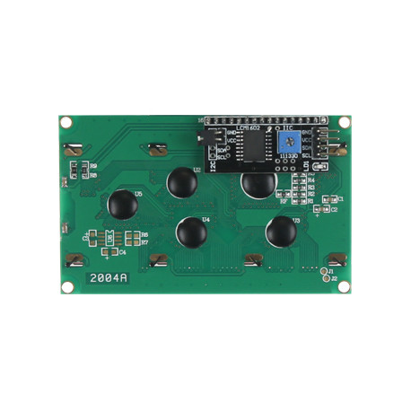Face arrière de l'afficheur 4 x 20 caractères SBC-LCD20X4 avec son module I2C