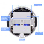 Détails du dessous du robot 3pi+ 32U4 OLED Pololu 4978