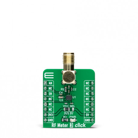Vue arrière du module RF Meter Click MIKROE-4906