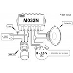 Schéma de branchement du module amplificateur audio 12W universel Kemo M032N