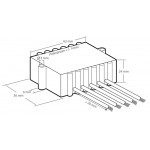 Dimensions du module amplificateur audio 12W universel Kemo M032N