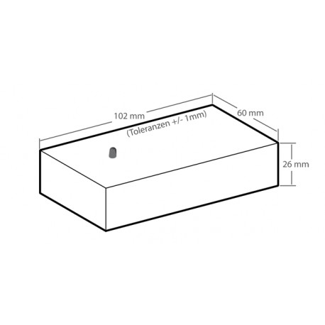 Dimensions du détecteur de fuite de rayonnement de four micro-ondes Kemo M058N