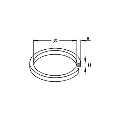 Courroie Ø 25 x 1.6 x 1.6 mm