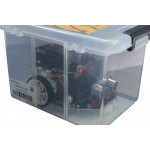 Robot DFRobot micro:Maqueen Plus V2 dans sa boite de rangement