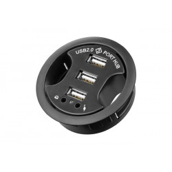 HUB de bureau 3 ports USB et audio