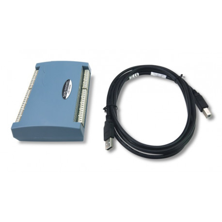 Détail du boitier d'acquisition haute vitesse - haute précision MCC USB-1608G