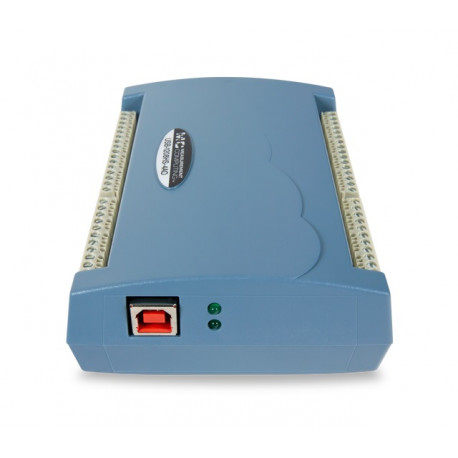 Vue arrière du boitier d'acquisition haute vitesse - MCC USB-1208HS-4AO