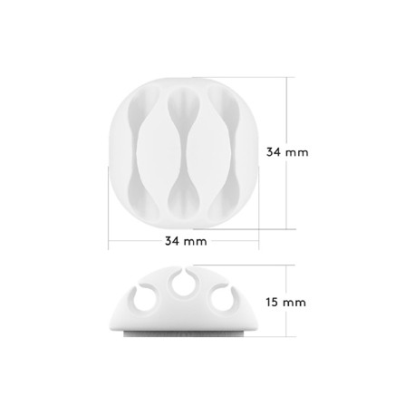 Jeu de guides câbles adhésifs (5 pcs)  - 5