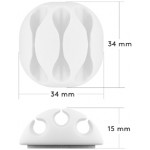 Jeu de guides câbles adhésifs (5 pcs)  - 5