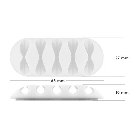 Jeu de guides câbles adhésifs (5 pcs)  - 6