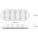 Jeu de guides câbles adhésifs (5 pcs)  - 6