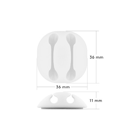 Jeu de guides câbles adhésifs (5 pcs)  - 3