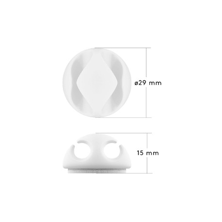 Jeu de guides câbles adhésifs (5 pcs)  - 4