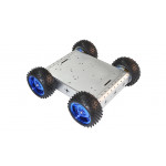 Base robotique en aluminium ROB4 à 4 roues motrices