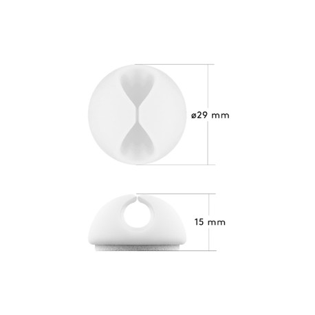 Jeu de guides câbles adhésifs (5 pcs)  - 2