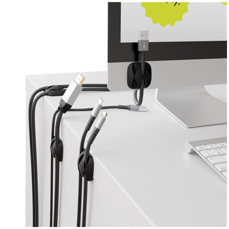 Jeu de guides câbles adhésifs (4 pcs)  - 5