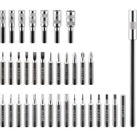 Mallette tournevis avec embouts (37 pièces)  - 4
