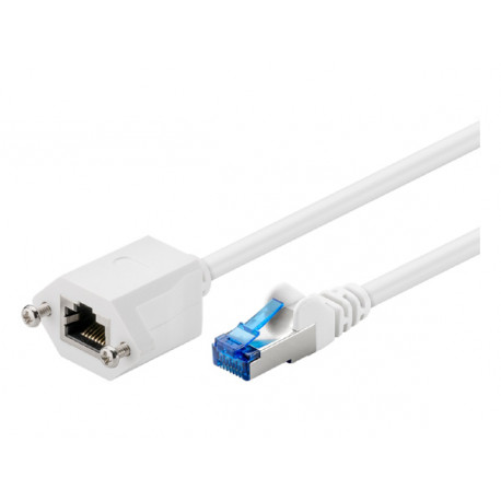 Rallonge RJ45 CAT6A fixation encastrée (50 cm)  - 1