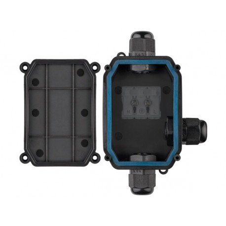 Boîtier étanche avec 3 presses étoupes  - 2