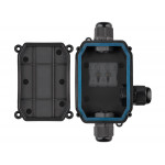 Boîtier étanche avec 3 presses étoupes  - 2