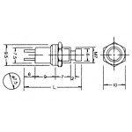 Bouton-poussoir ON - (OFF) noir  - 2