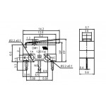 Microrupteur miniature à levier - 1A  - 2