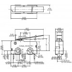 Microrupteur à long levier - 5A  - 2