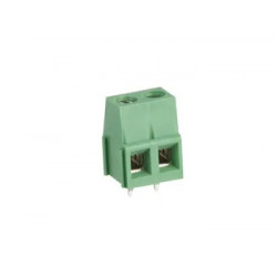 Bornier à vis 2 plots au pas de 5,08 mm  - 1