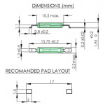 Interrupteur REED N.O (1A max.)  - 2