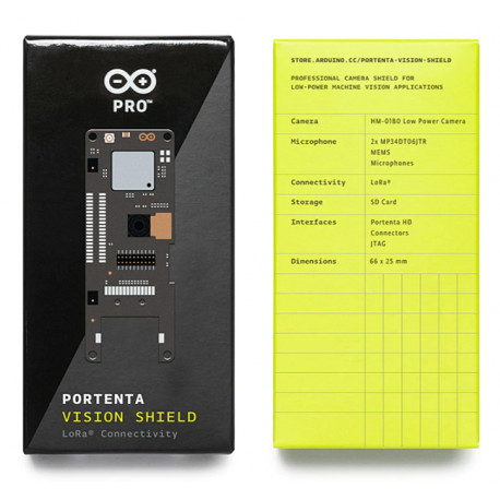 Brochage de la carte Shield Portenta Vision LoRa® ASX00026