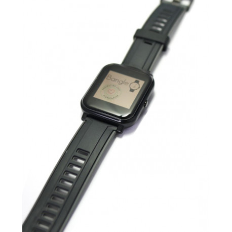 Montre connectée open source Bangle.js vu de côté