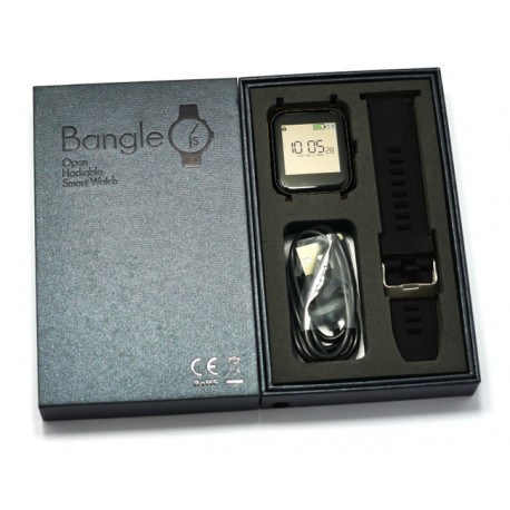 Le coffret de la Montre connectée open source Bangle.js 2