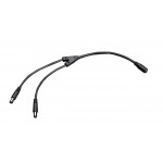 Cordon d'alimentation DC femelle vers 2 mâles (30 cm)