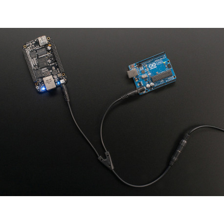 Cordon d'alimentation DC femelle vers 2 mâles (30 cm)  - 2