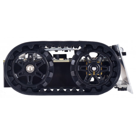 Vue de côté du robot à chenilles Pololu Zumo 4992