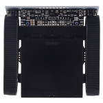 Vue de dessous du robot à chenilles Pololu Zumo 4992