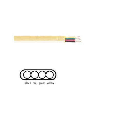 Câble téléphonique plat 4x0,08mm (ivoire)  - 1