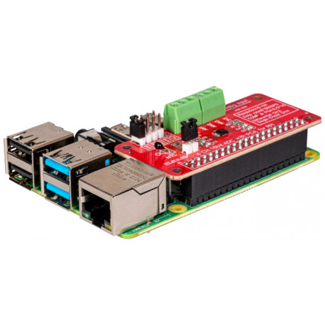 Exemple d'utilisation du convertisseur ADC 4 canaux RB-ADC01 sur une Raspberry Pi