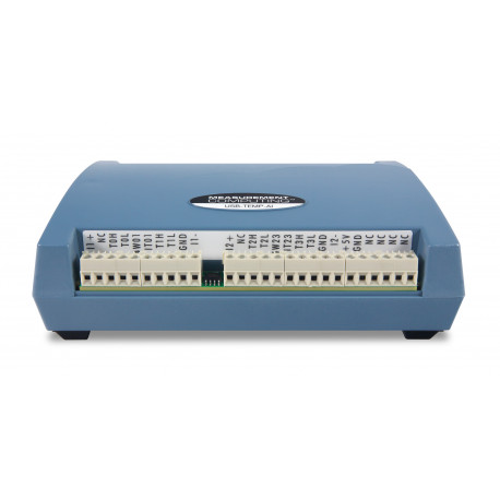 Vue de face du boitier d'acquisition MCC USB-TEMP-AI