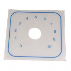 Face avant adhésive 10 positions 50 x 50 mm  - 1