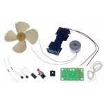 Détail des composants contenu dans le kit ventilation temporisée Kitronik 2123