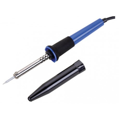 Fer à souder avec capot de protection inclus dans la sacoche étui  à 18 outils