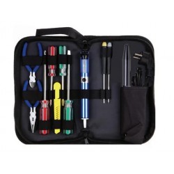 Sacoche avec 10 outils pour électronicien et électricien
