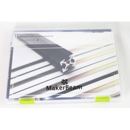La mallette du starter kit MakerBeam Regular noir