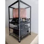 Exemple de réalisation faites avec plusieurs starter kit MakerBeam Regular noir