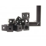 Exemple d'accessoires du starter kit MakerBeam Premium - Deluxe noir