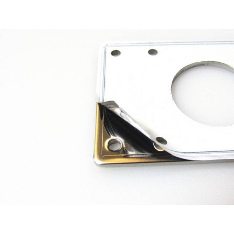 Détail du support MakerBeam pour moteur pas-à-pas NEMA17